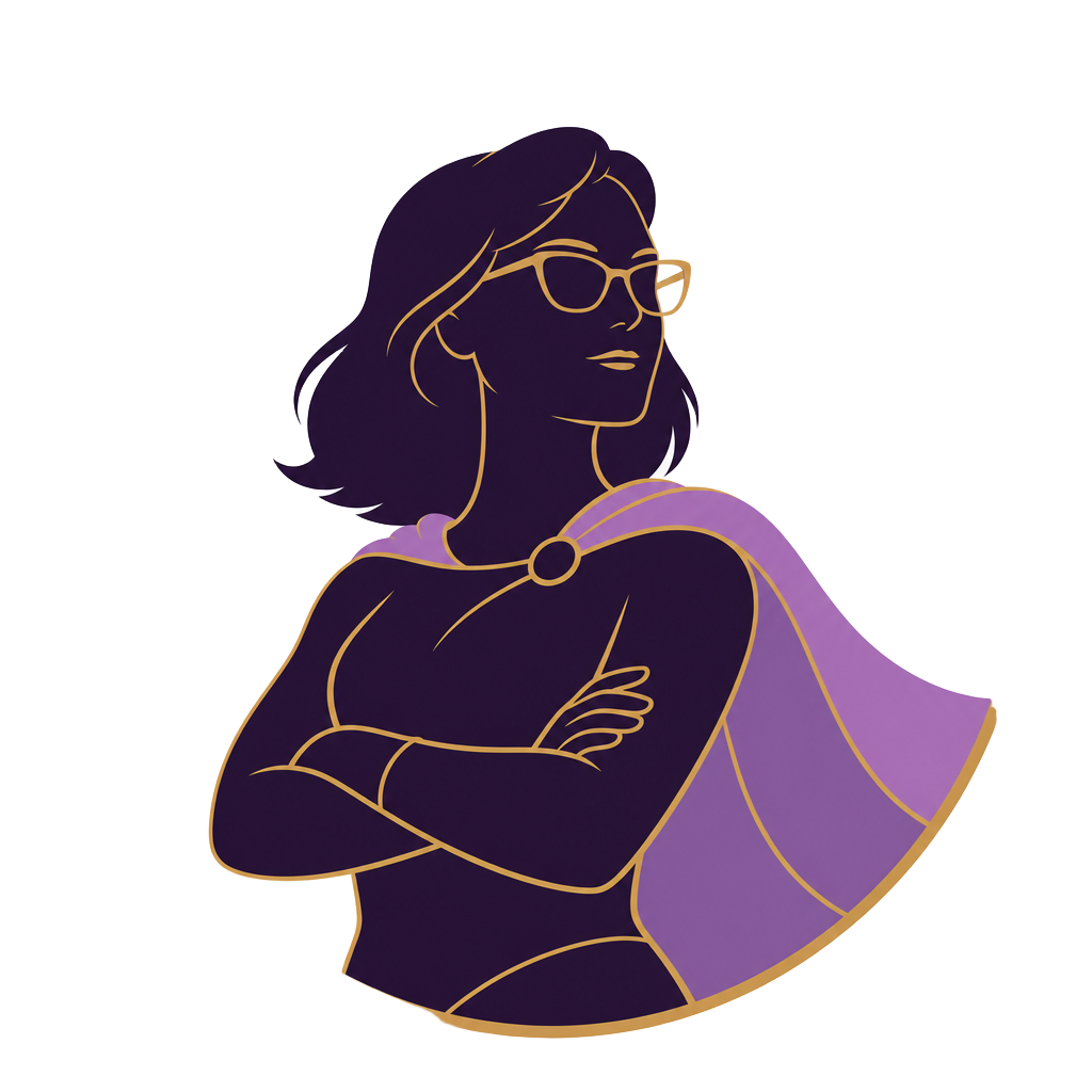 Your Tech Sage caped hero emblem
